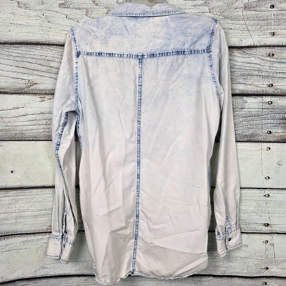 Maurices L Chambray Tencel Button Front Shirt - image 5